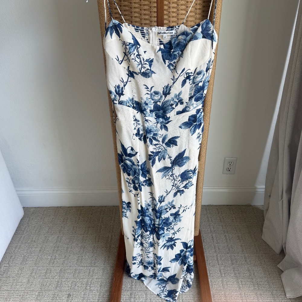 Reformation Kourtney Dress  Color: Faye, Size 8